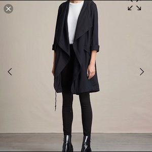 All Saints Portere Parka in Black